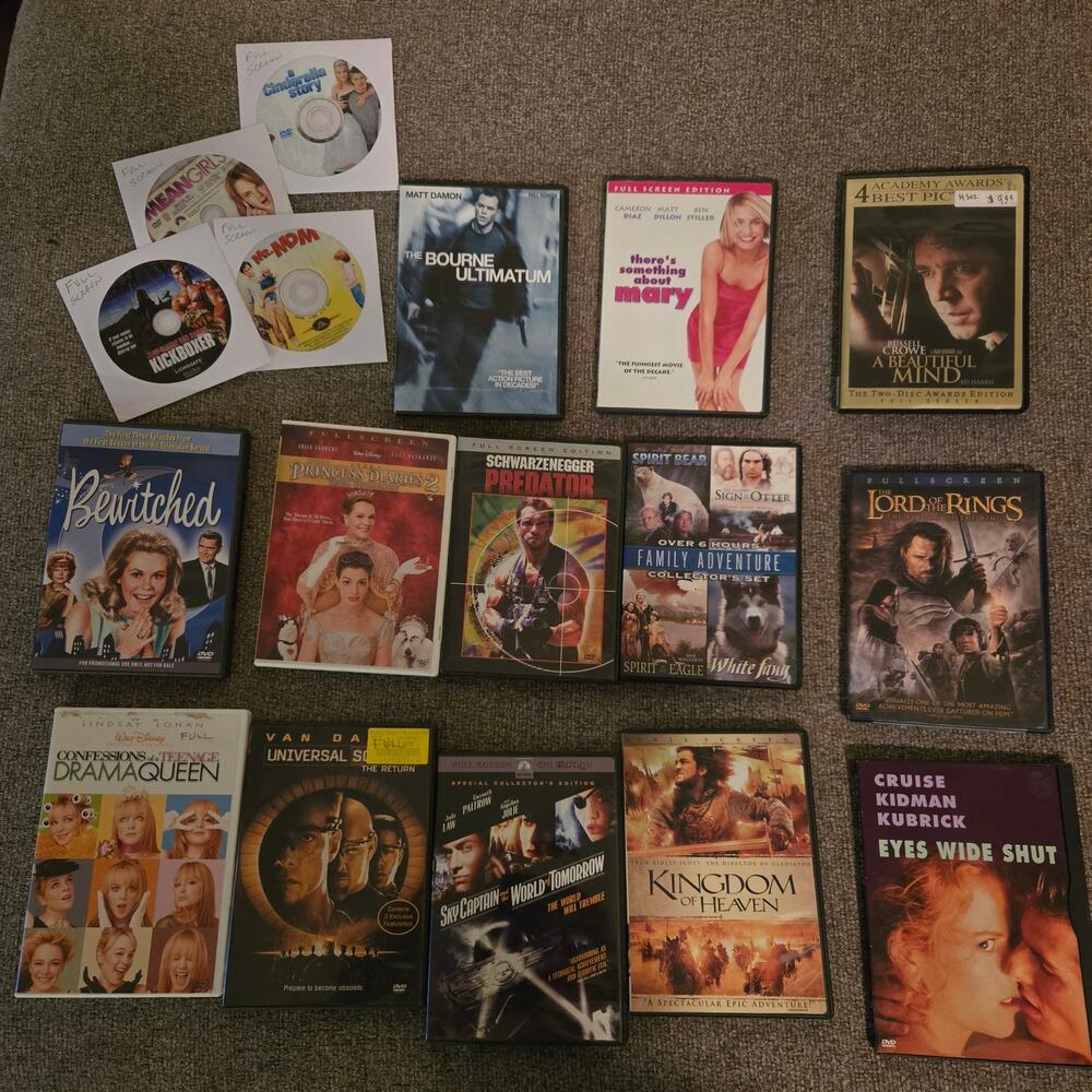 20 DVD Movies in full/standard (4:3) format (G4-1078)